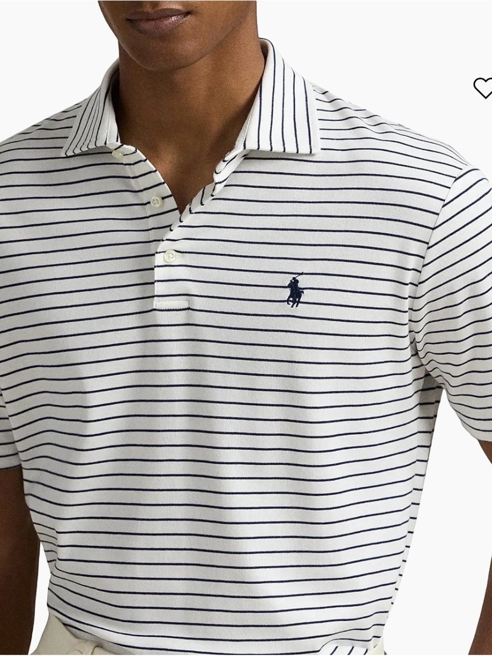 Polo Ralph Lauren Men’s Gray Striped Polo Shirt Size XL Nearly Brand New